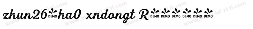 zhun264ha0 xndongt R字体转换
